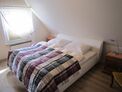 Schlafzimmer Dachgeschoss Ferienhaus Kipp Breege auf Rügen