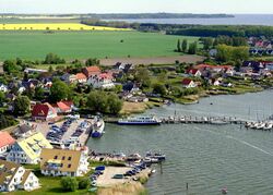 Hafen von Breege aus der Luft Hafen von Breege aus der Luft
